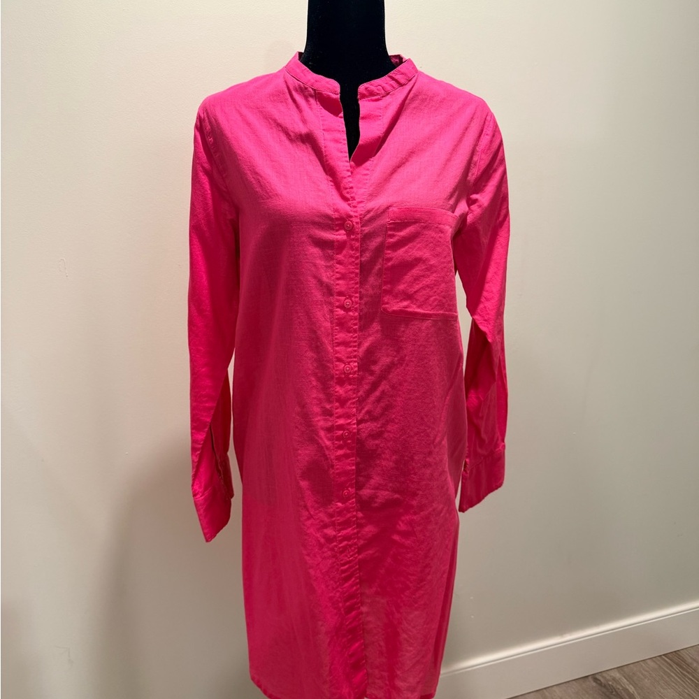 M&S Collection Hot Pink Tunic Shirt Dress